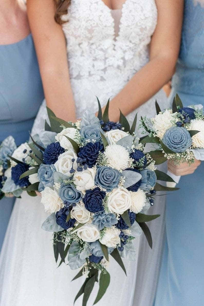 Caption: Stunning Blue Rose in Full Bloom