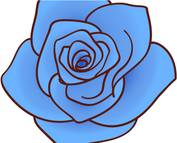 Download Blue Rose Vector Art.png | Wallpapers.com