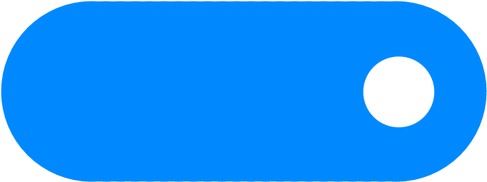 Blue Rounded Rectangle White Circle PNG