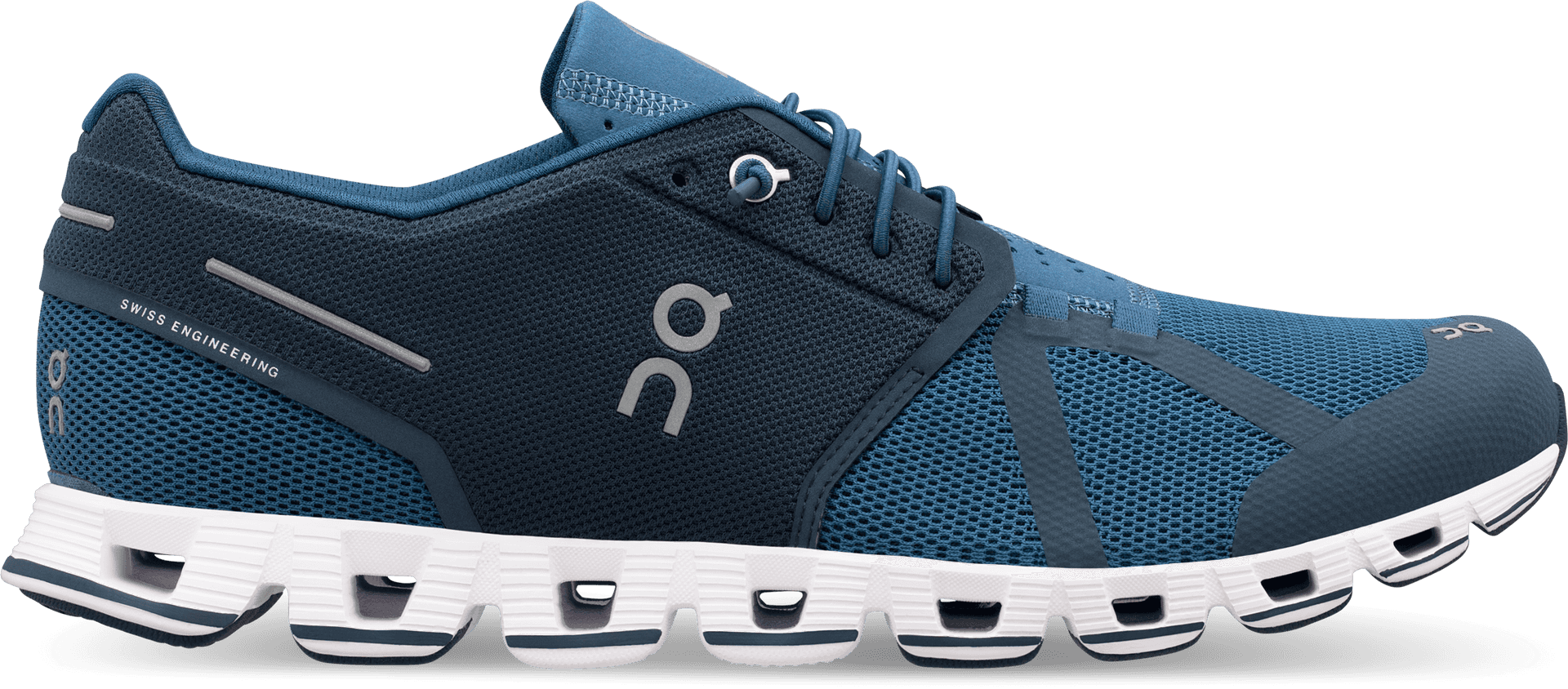 Blue Running Sneaker Side View PNG