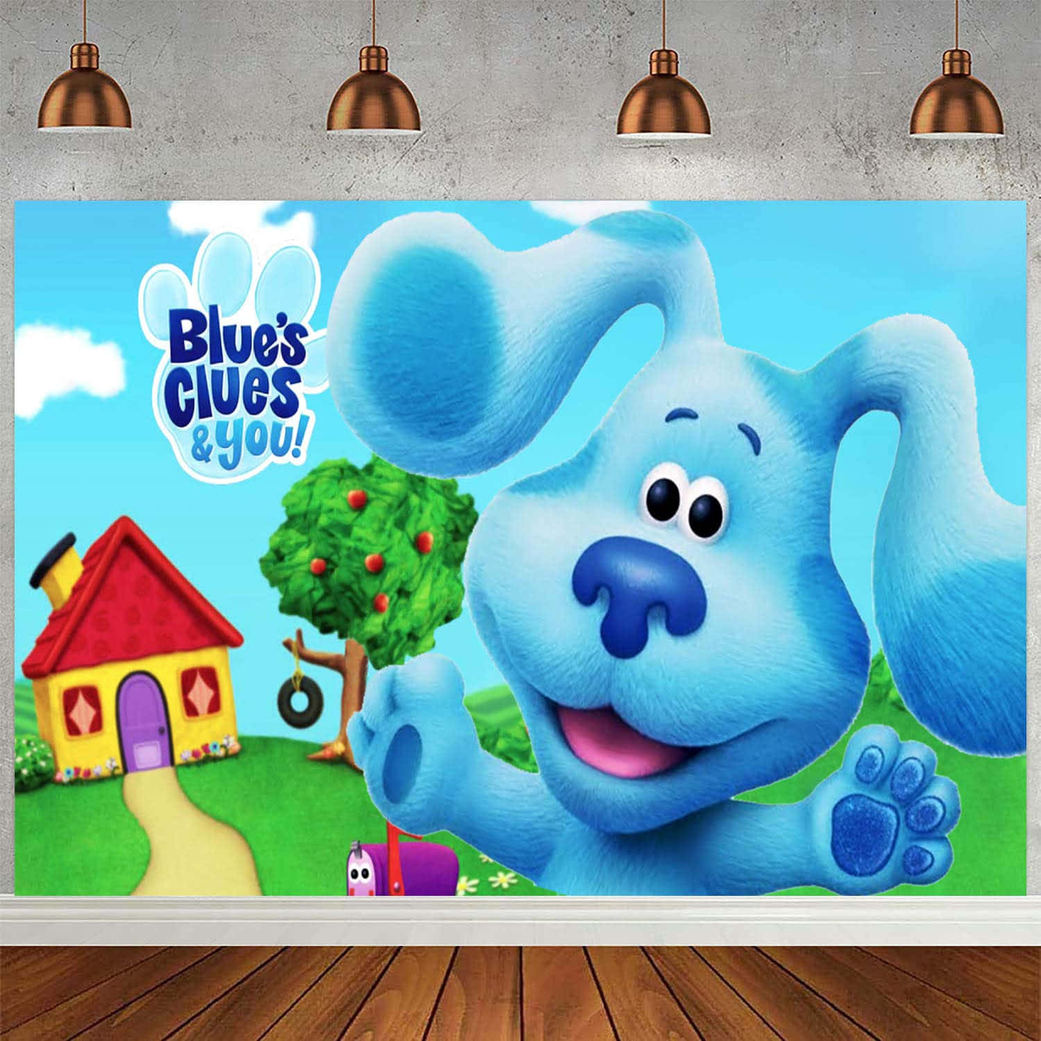 Blue's Clues Party Backdrop
