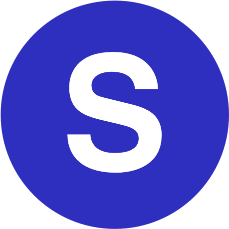 Blue S Logo Graphic PNG