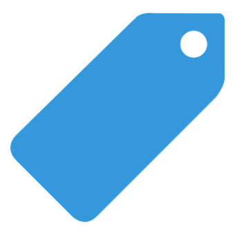 Blue Sale Tag Icon PNG