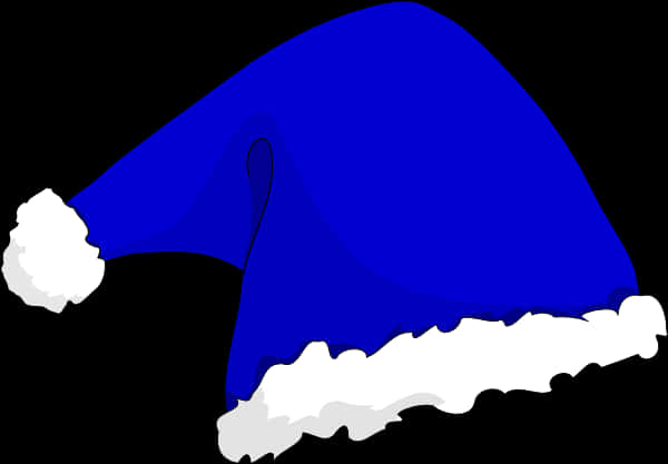 Blue Santa Hat Illustration PNG