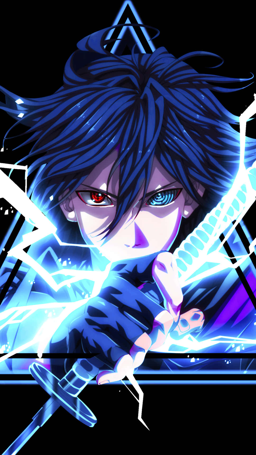 Unleash your inner warrior with Blue Sasuke Wallpaper