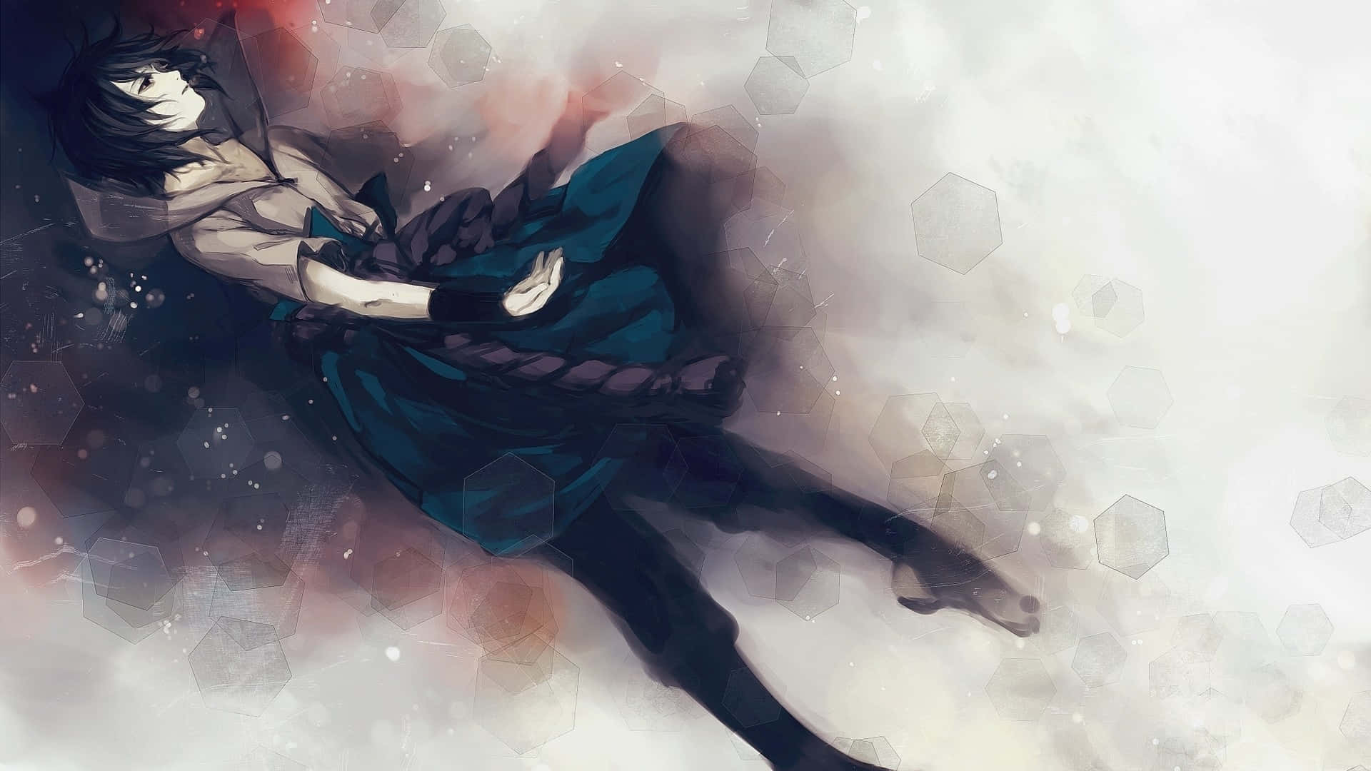Højopløstfoto Af Blå Sasuke. Wallpaper