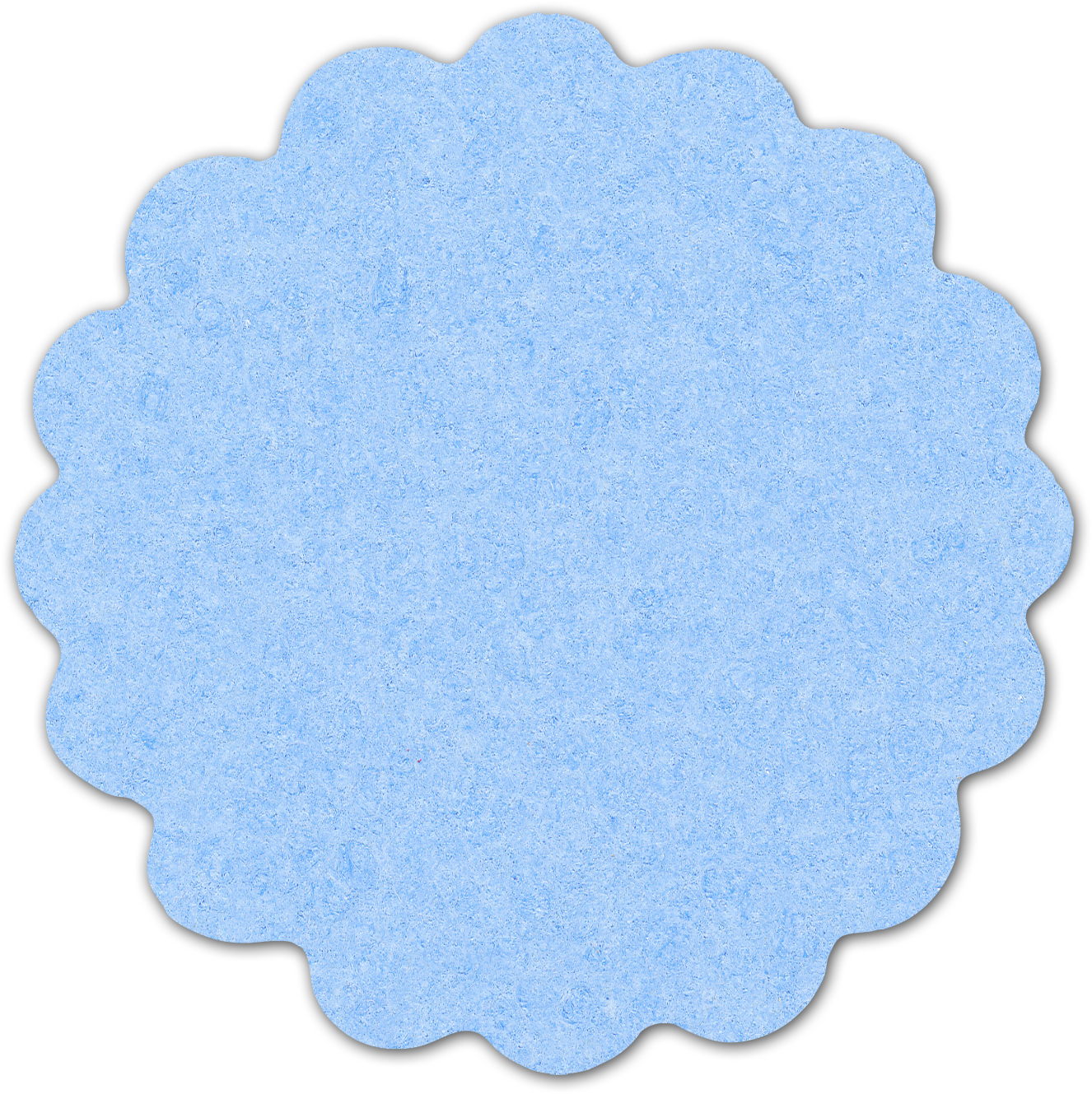 Blue_ Scalloped_ Frame PNG