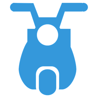 Blue Scooter Icon PNG