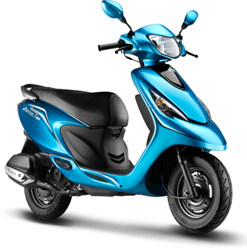 Download Blue Scooty Side View 