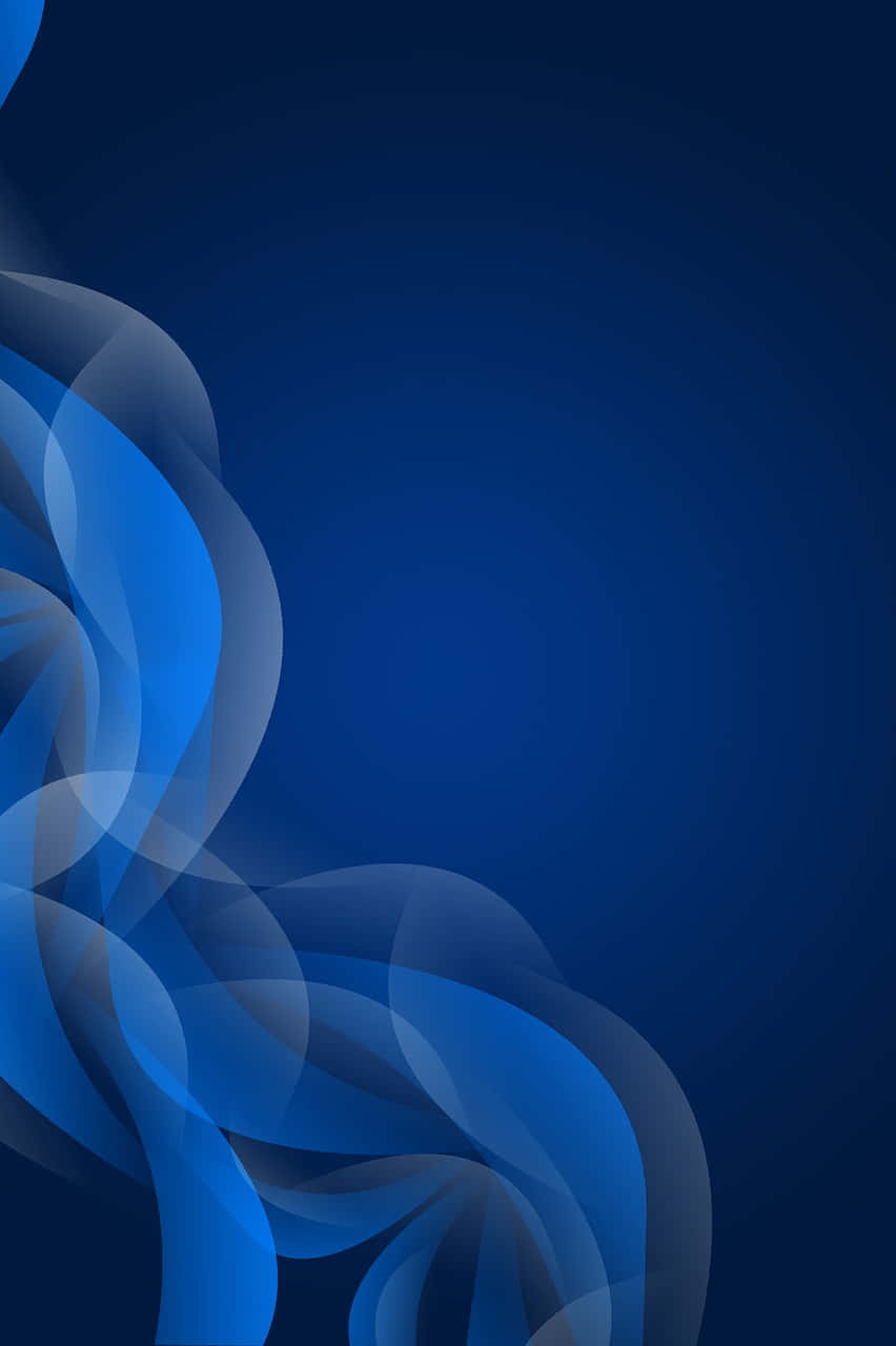 Abstract Blue Background With A Swirl Of Blue Smoke
