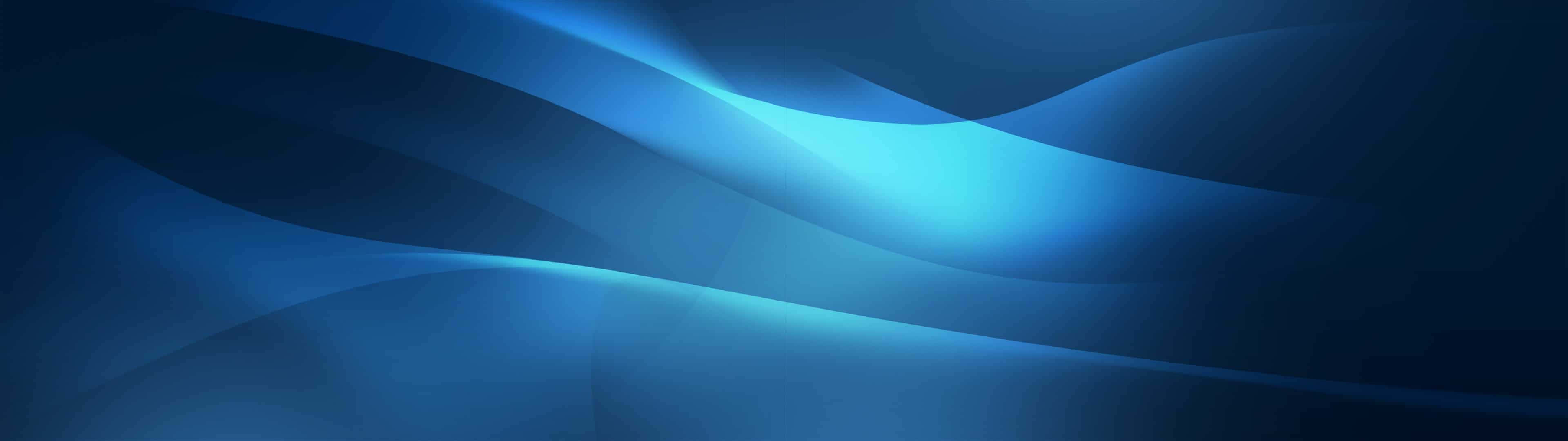 Blue Abstract Background With Waves
