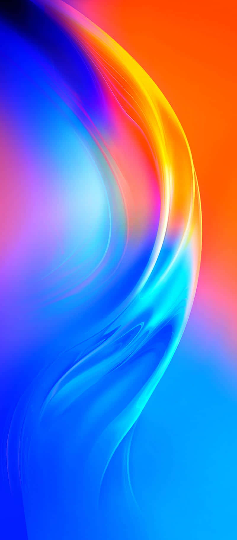A Colorful Abstract Background With Blue And Orange Colors