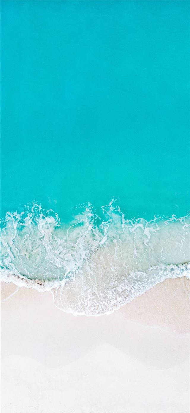 Blue Seas White Sand iPhone 11 Wallpaper