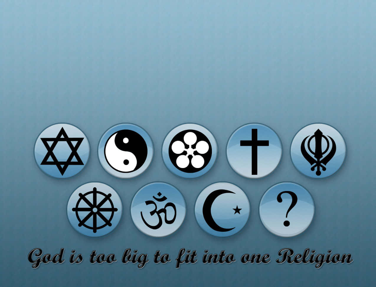 Blue Secular Desktop Theme Wallpaper