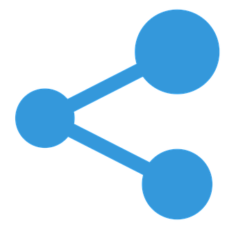 Blue Share Icon PNG