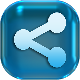 Blue Share Icon PNG
