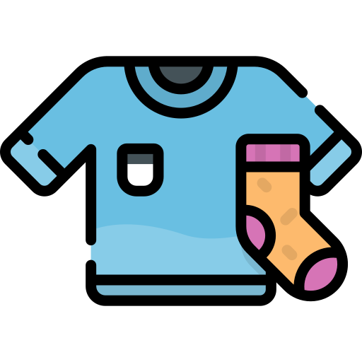 Blue Shirtand Sock Icon PNG