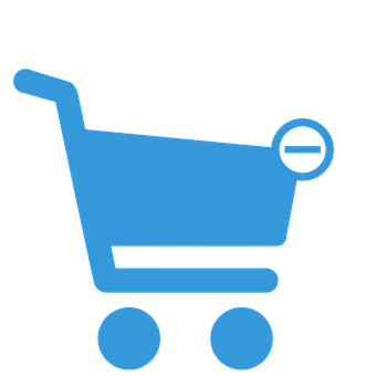 Blue Shopping Cart Icon PNG