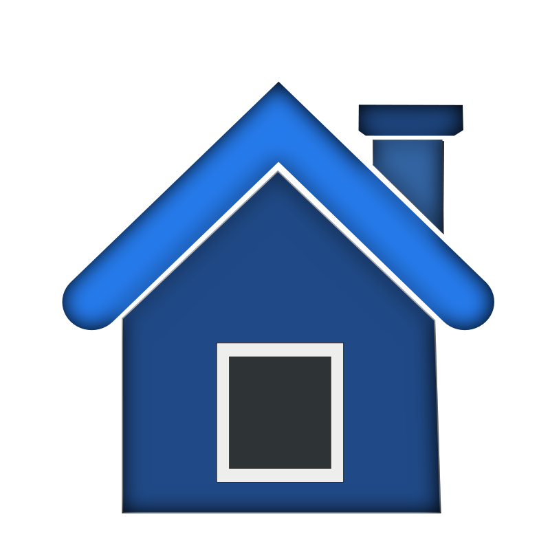 Blue Simple Home Icon PNG