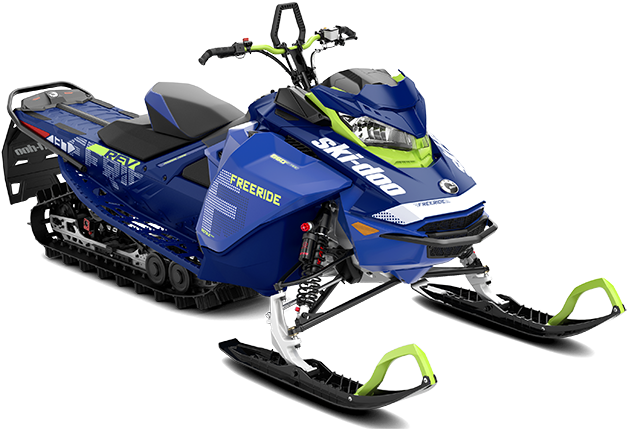 Blue Ski Doo Snowmobile2023 PNG