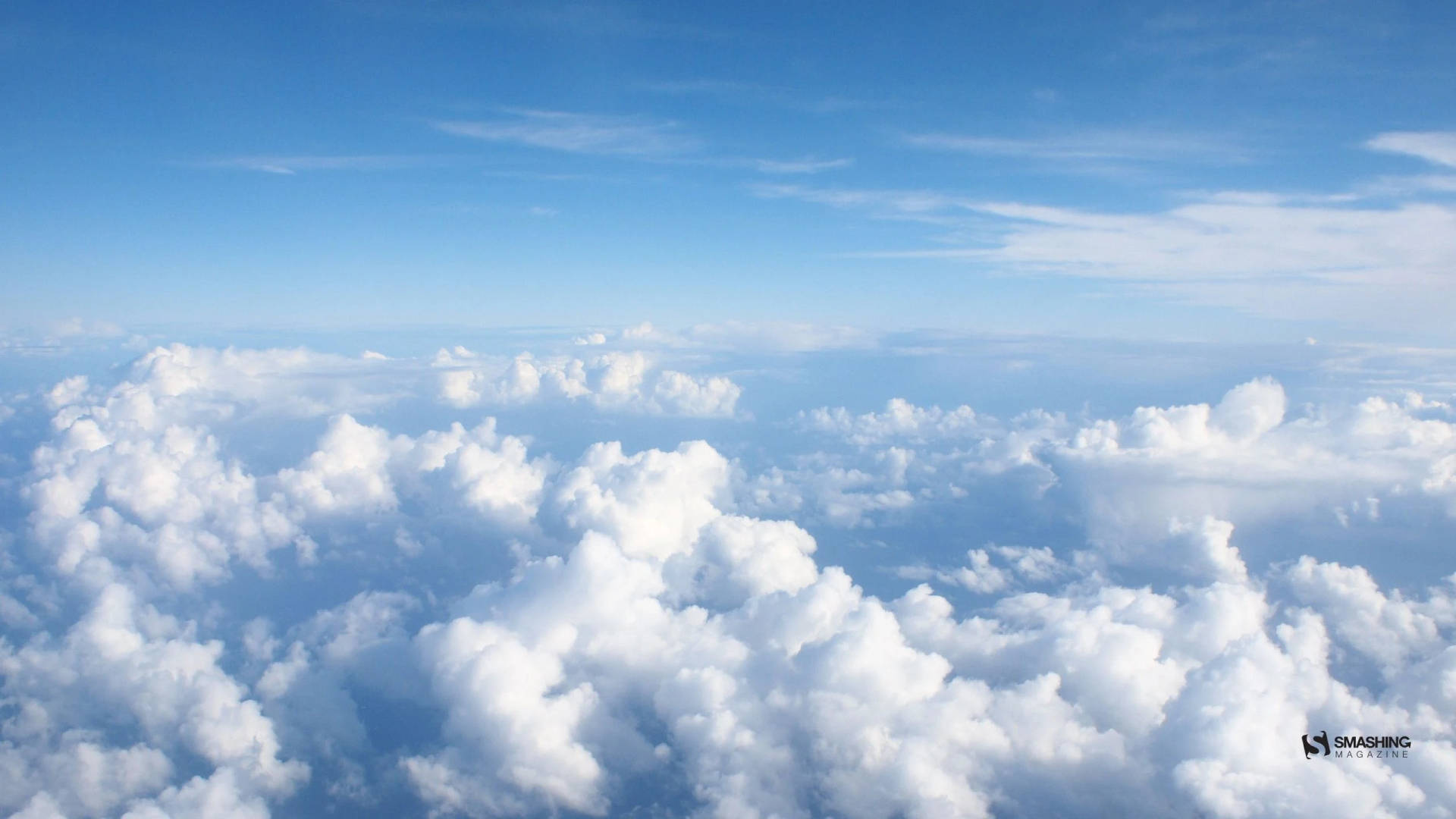 Estéticade Cielo Azul Con Nubes Para Tu Escritorio Fondo de pantalla