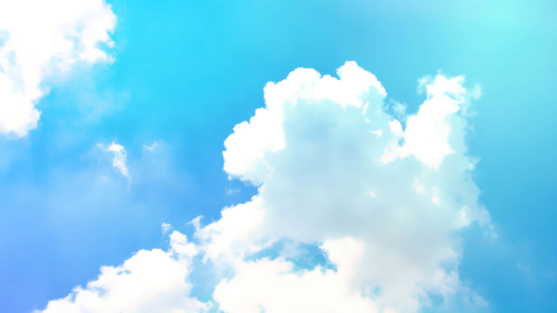 Beautiful Blue Sky with Soft Clouds