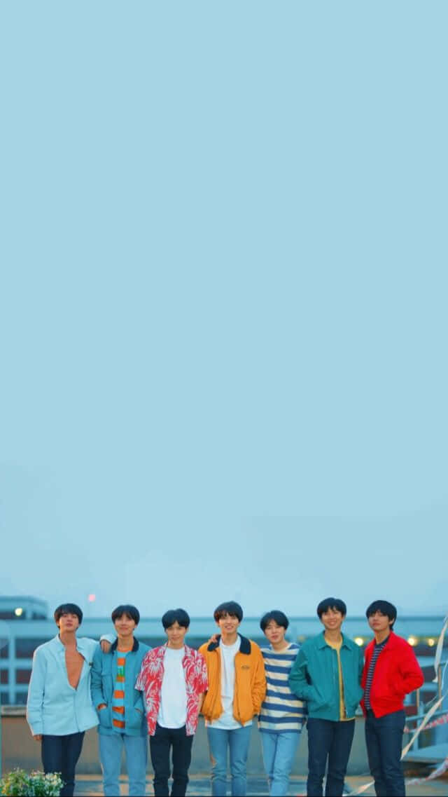 Blue Sky BTS Photoshoot Wallpaper