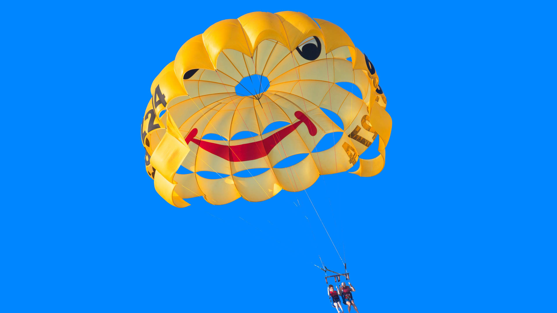 Blåhimmel Paragliding. Wallpaper