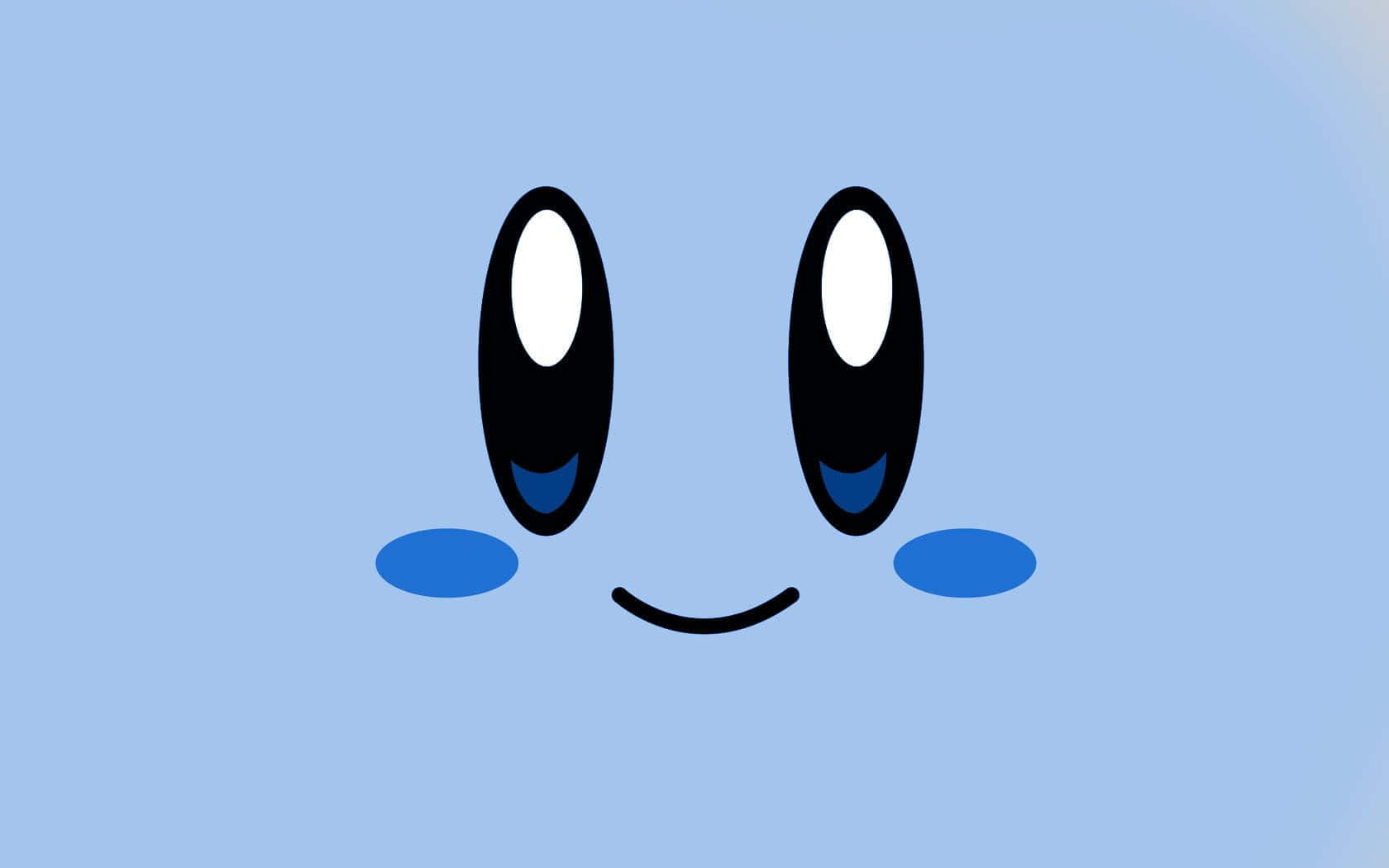 Blue Smiling Face Profile Picture Wallpaper