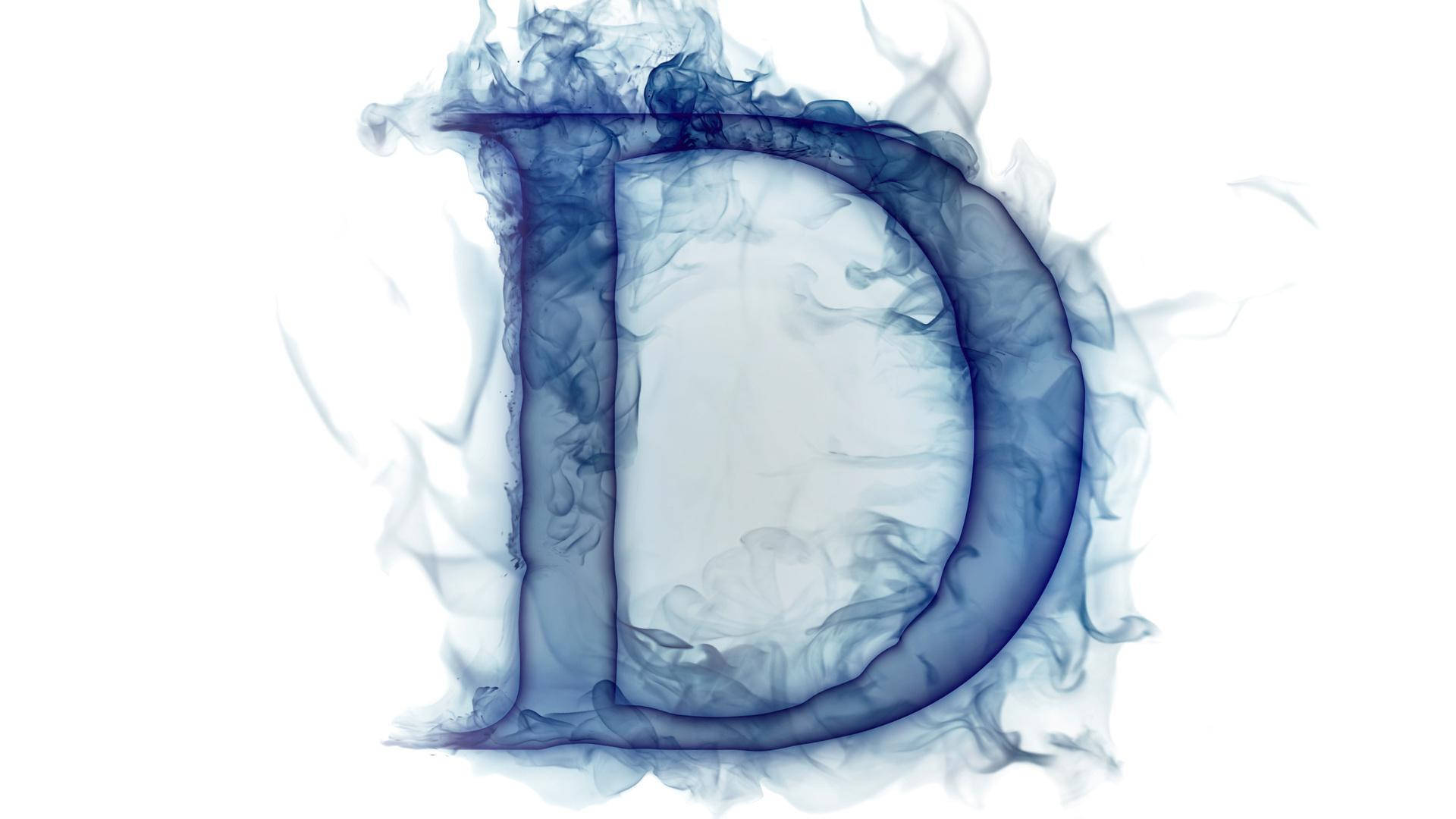 Blue Smoke Letter D