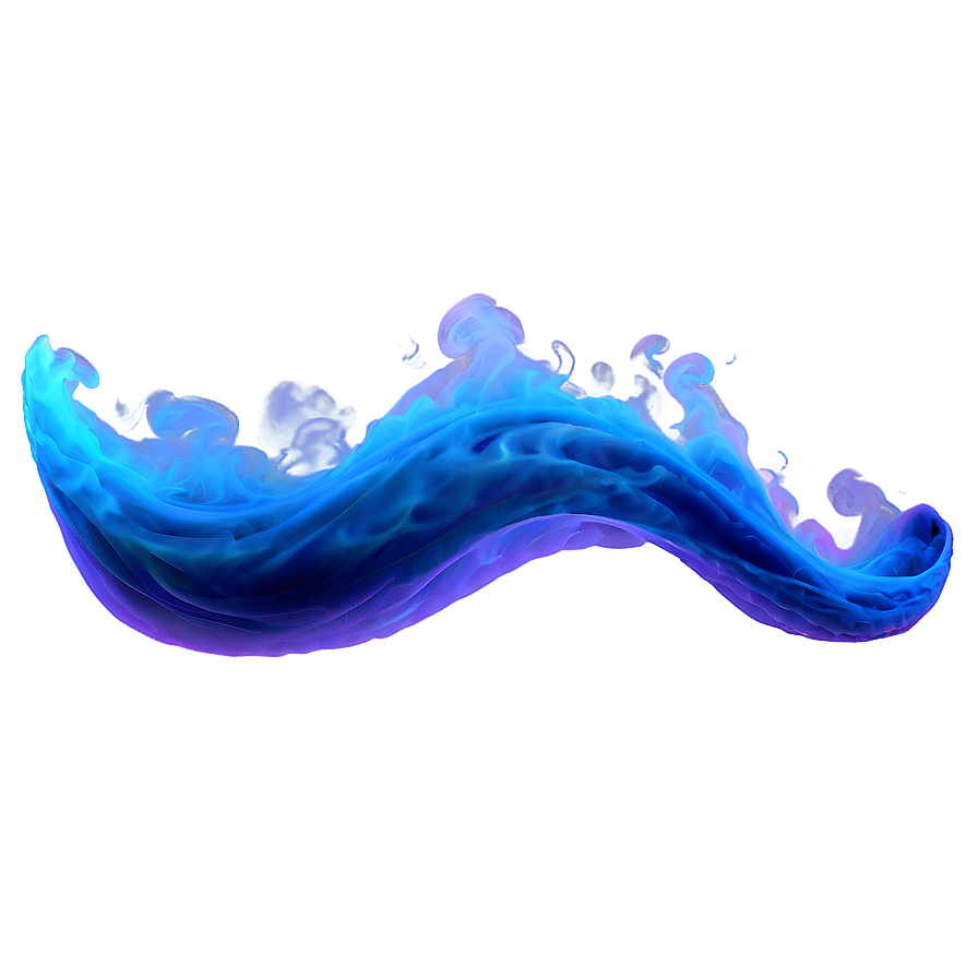 Blue Smoke Wave Png 05232024 PNG