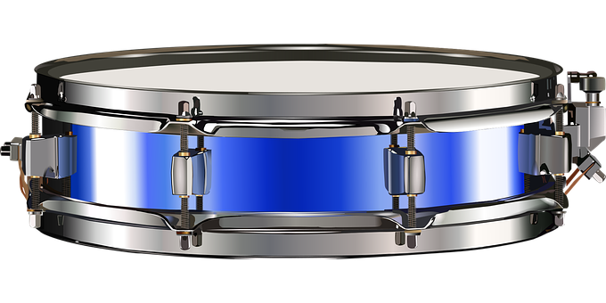 Blue Snare Drum Isolated PNG