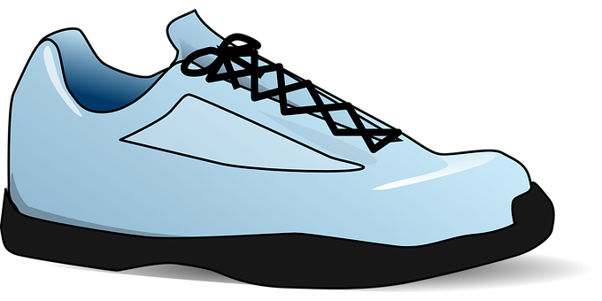 Blue Sneaker Graphic PNG