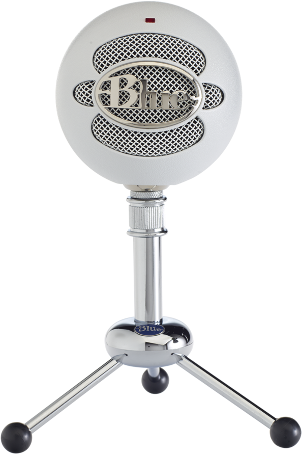 Blue Snowball Microphoneon Stand PNG