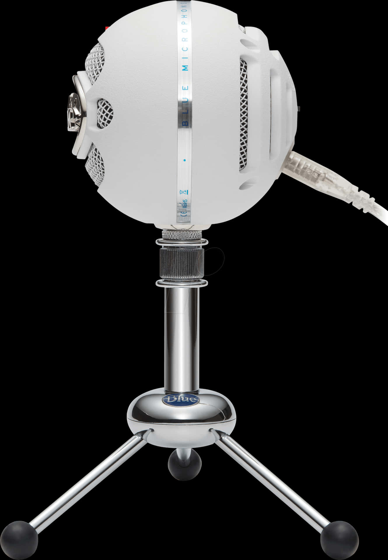 Blue Snowball Microphoneon Stand PNG