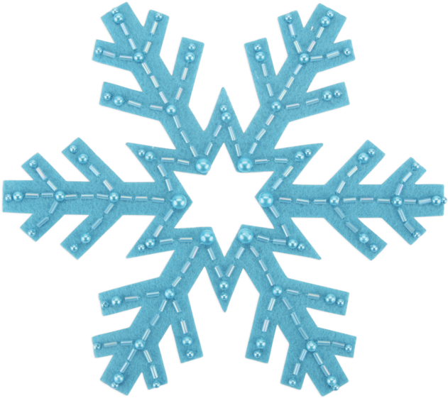 Blue Snowflake Illustration PNG