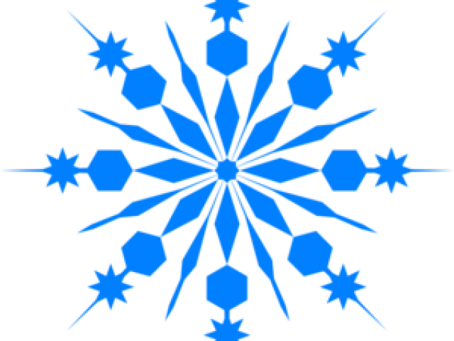Blue Snowflake Pattern PNG