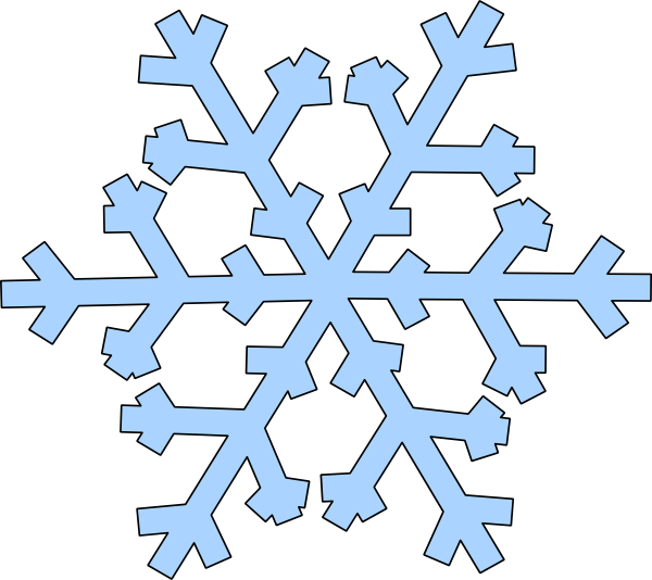Blue Snowflake Simple Background PNG