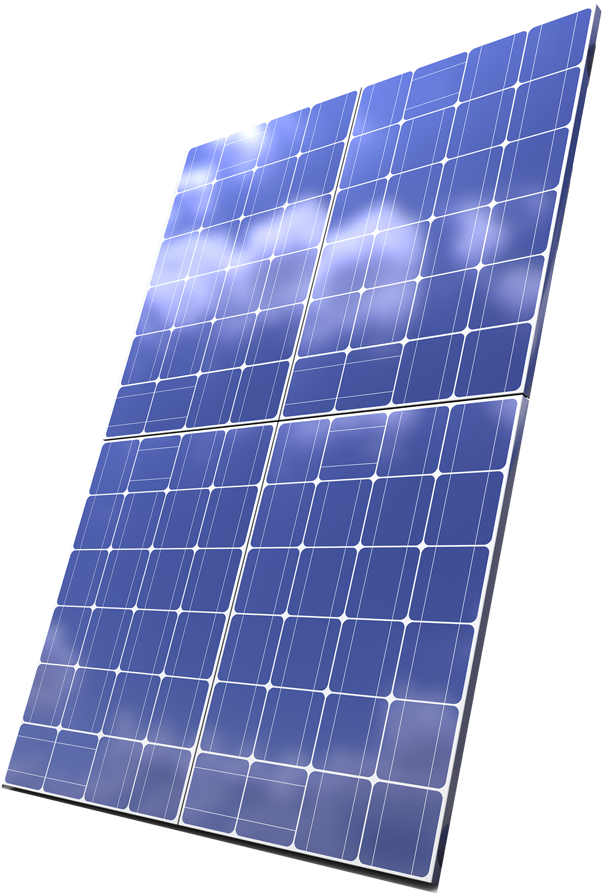 Blue Solar Panel Angled View.png PNG