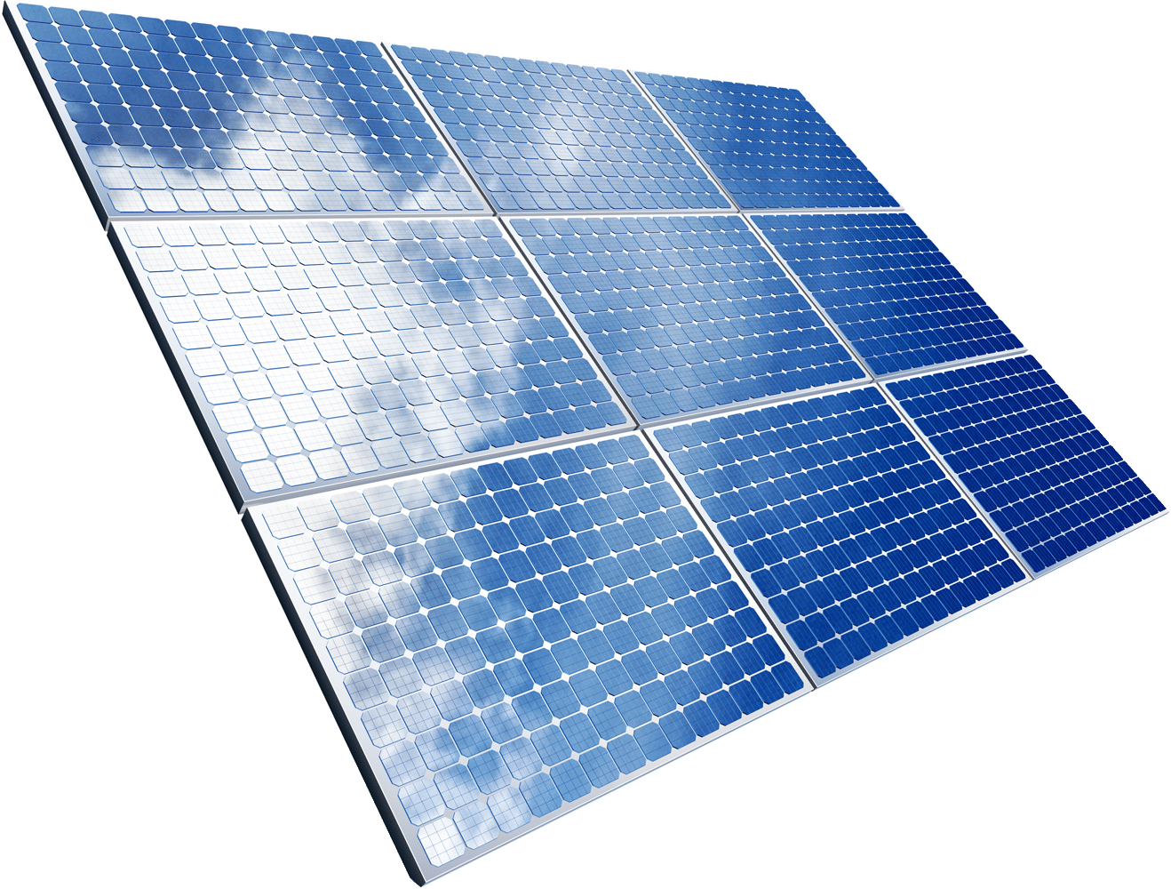 Blue Solar Panel Array.png PNG