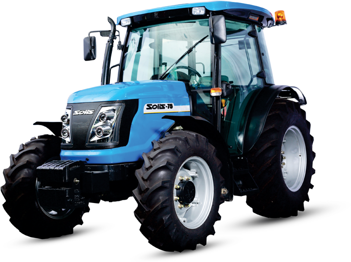 Blue Solis75 Tractor Isolated PNG