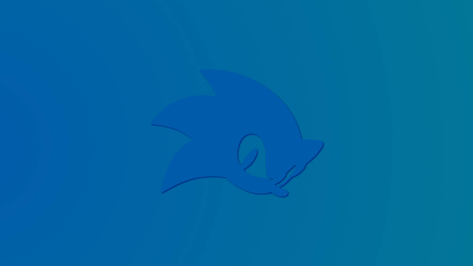Blue Sonic Icon Photo Cover Wallpaper