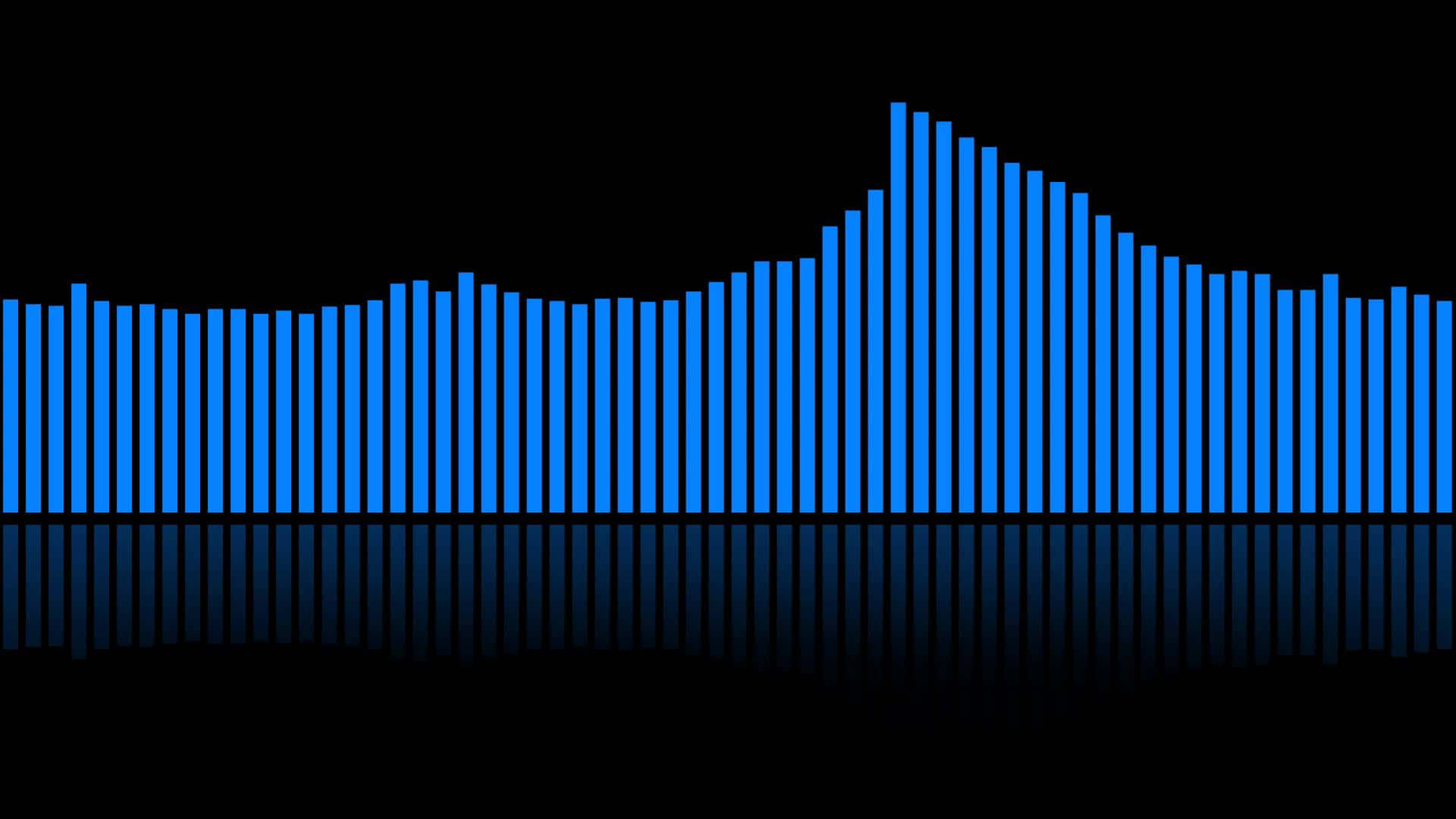 Blue Sound Wave Visualization Wallpaper
