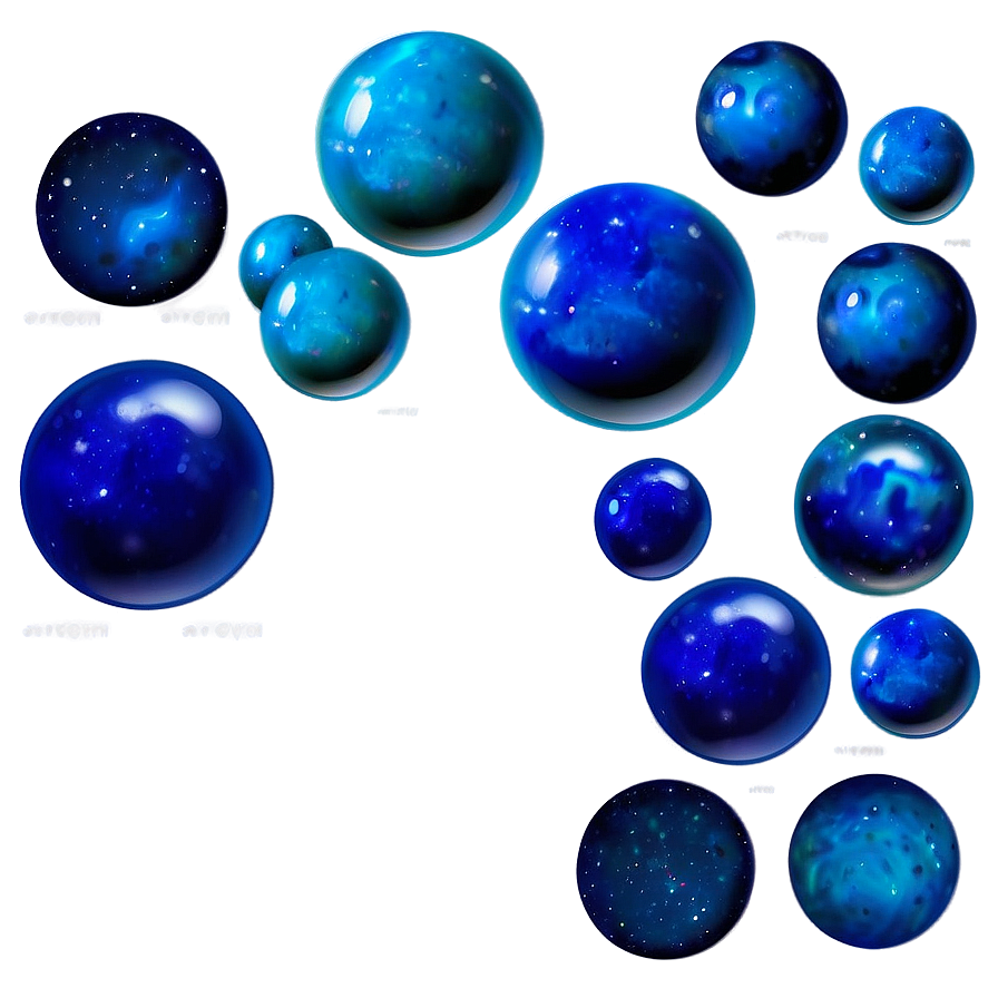 Blue Space Ball Png 06132024 PNG