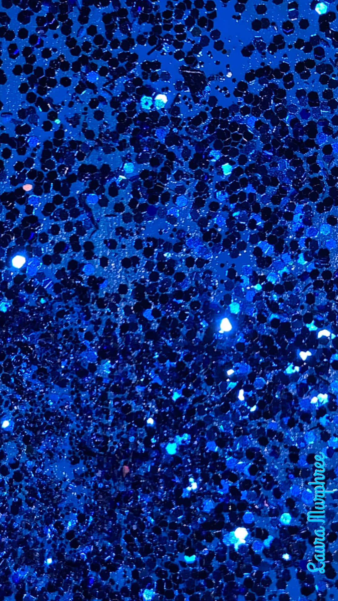 Radiant Blue Sparkle Background