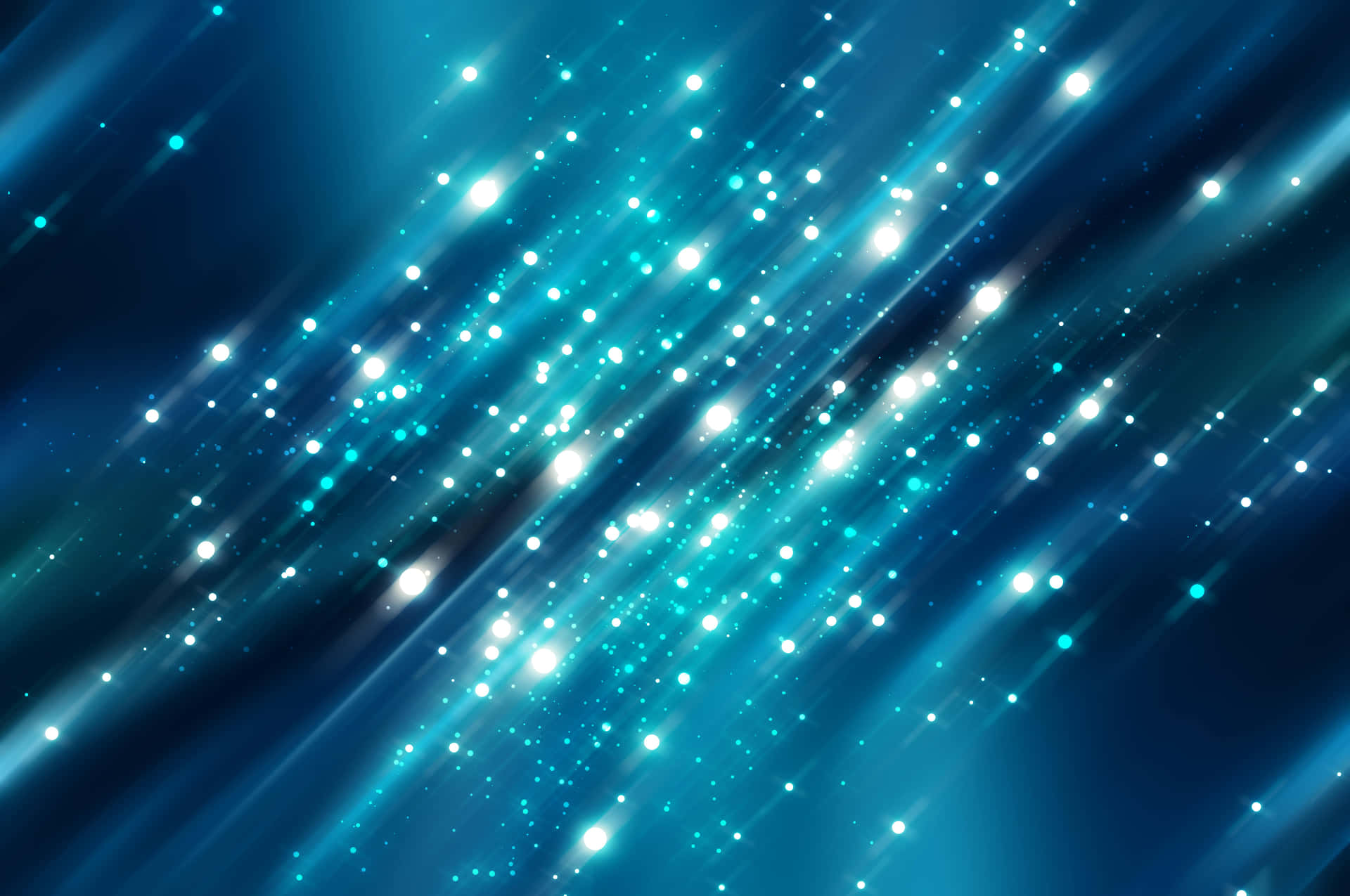 Blue Background With Stars And Lights