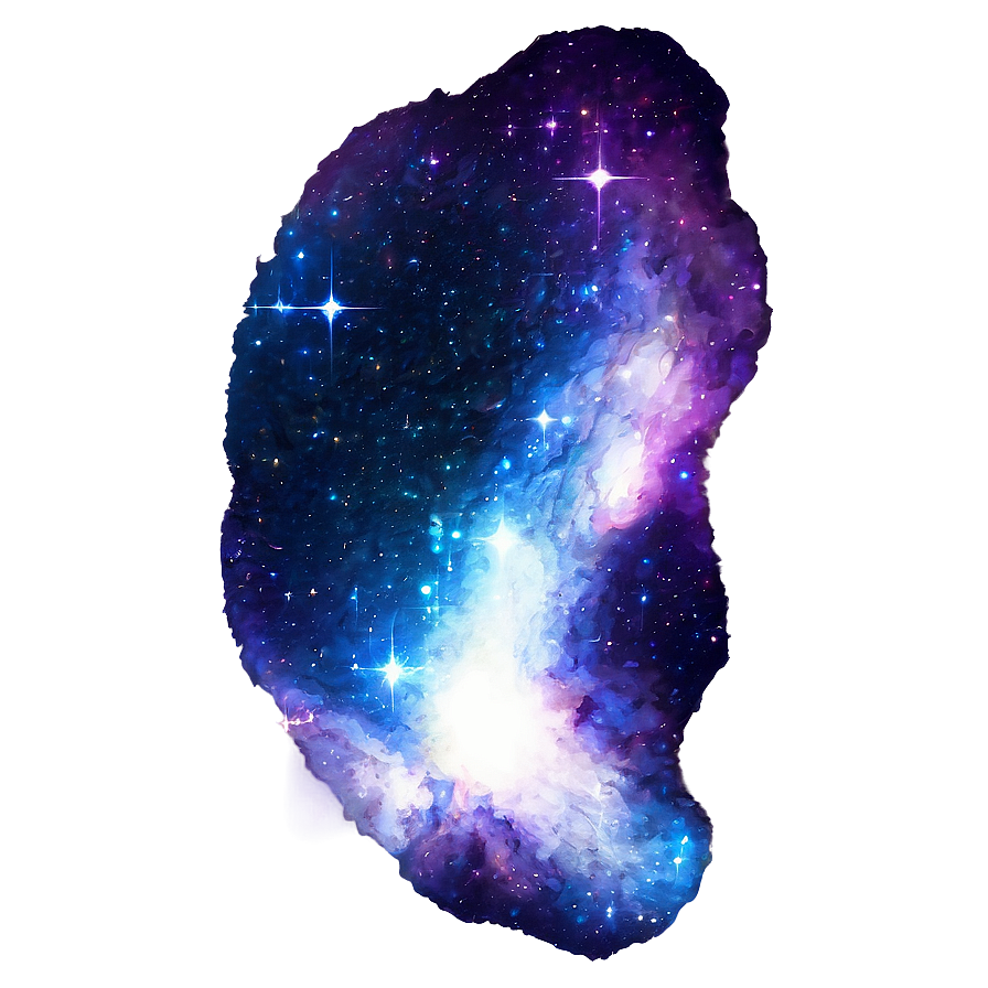 Blue Sparkle Galaxy Png Qhf PNG