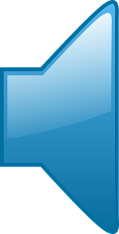 Blue Speaker Icon PNG