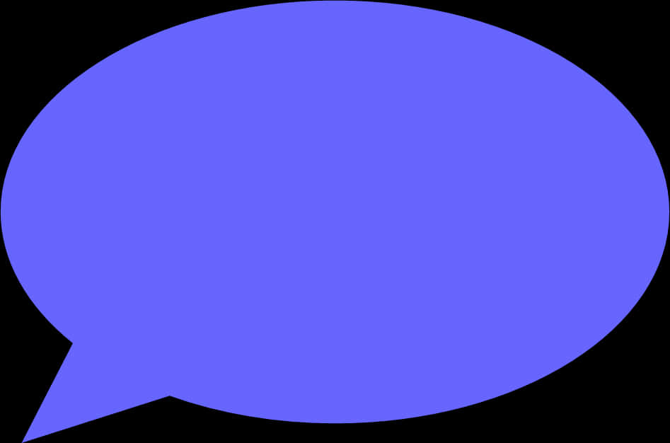 Blue Speech Bubble Graphic PNG