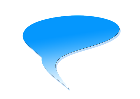 Blue Speech Bubble Icon PNG